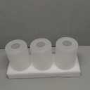 3-Pack White Linen Frosted Glass Lamp Shade, Glass Shade Covers Replacements for Light Fixtures, 1.65 Inch Fitter Globes Lampshades for Chandelier Wall Sconces Pendant Lights Bath Vanity Lights