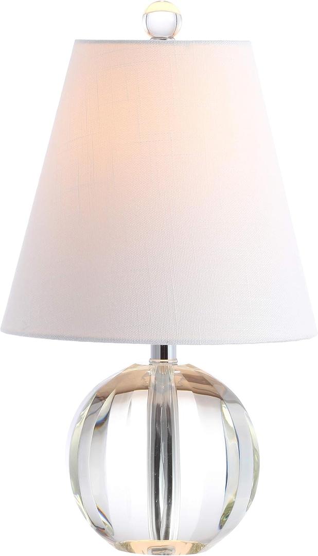 JONATHAN Y JYL2079A Goddard 16" Crystal Ball/Metal LED Table Lamp Glam Transitional Bedside Desk Nightstand Lamp for Bedroom Living Room Office College Bookcase LED Bulb Included, Clear