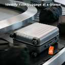 8 Pack Silicone Luggage Tags for Suitcases, TSA Approved, Privacy Protection Suitcase Bag Tag with Stainless Loop, Plane Travel Essentials by Gostwo, Mixed Color