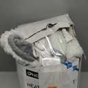 Heated Blanket Electric Throw 52"X60",Electric Blanket with Foot Pocket,6 Heat Settings & 1-10 Hours Time Settings Auto-Off,Machine Washable Heating Blanket for Home and Office (Gray)