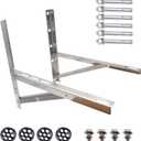TAUROX Mini Split Wall Mounting Bracket for 9000-24000 BTU CondenserMini Split Stand Stainless Steel Support for Air Conditioner or Heat Pump Systems.