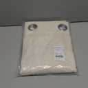 NICETOWN Natural Linen Curtains 84 inch Long 2 Panels Set, Grommet Top Thick Linen Burlap Semi Sheer Vertical Drapes Privacy Assured with Light Filtering for Bedroom/Living Room, W55 x L84