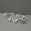 Glocusent 5W 36 LED Reading Clip on Light for Bed, Eye Caring Bed Lamp, 3 Colors & 5 Brightness Levels for Headboard with Adapter, Perfect for Reading, Working & Studying (White)