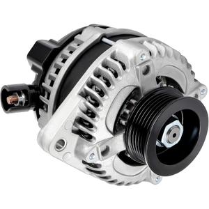 New Alternator 130 Amp for Honda for Odyssey 2008-2010 3.5L,for Pilot for Ridgeline 2009-2011 V6 3.5L,for Acura MDX RL TL TSX ZDX 09-14 3.5 3.7L Replaces 31100-RGW-A01 11391 AND0484