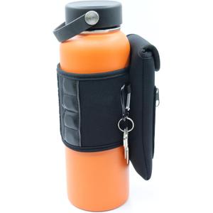 SACSTAR Magnetic Water Bottle Sleeve Bag with Large Pocket Phone Holder, Attach it to Any Equipment, Gym Essentials Accessory