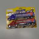 ArtCreativity Semi Truck Toys for Boys, Set of 2, Pull Back Truck Toys for Kids in Red & Blue, Trailer Trucks for Hours of Pretend Play, Unique Toy Car Party Decorations and Boys Room Decor