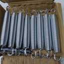 xiulifeifei 6.5" Trampoline Springs Heavy Duty Galvanized Steel Replacement Spring Set ，Come with Free Triangle Hook-Hook(16 Pieces)