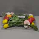 Winlyn 28 Pcs Multicolor Tulips Artificial Flowers Faux Tulip Stems Real Feel PU Tulips Easter Spring Wedding Bouquet Centerpiece Floral Arrangement Cemetery Table Dcor 14" Tall