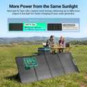 HQST 200W Ultra-Light Portable Solar Panel for Power Station & Solar Generator, 25% High Efficiency N-Type Solar Charger, IP67 Waterproof, Foldable with Kickstands for Camping, RV, Off-Grid, Emergency