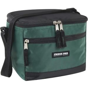 6 Can Cooler Bags Insulated Soft Cooler Lunch Bag for Men, Waterproof Leak Proof Cooler Bags Insulated (Black on Green)