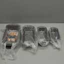 Loaf Pan Set 4-Piece - Deluxe Nonstick Carbon Steel Bakeware for Perfect Bread and Cakes  Dishwasher Safe, Premium Pans for Home Baking (4 Pack (Varied Sizes), Gray)