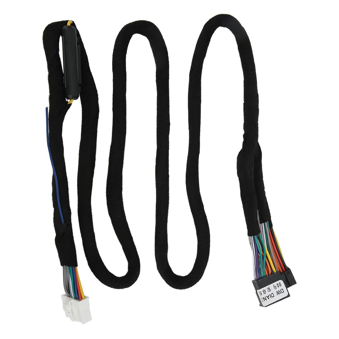 DSP Amplifier Cable Socket: 12V Car DSP Amplifier Wiring Harness ISO Plug, High Fidelity Universal for Android Devices