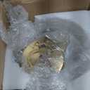 LIFENICEST Glass Flower Pendant Lights Floral Petal Light Fixture Modern Hanging Lamp 7 Inch Mini Pendant Lighting for Kitchen Island - Clear Textured Glass Shade