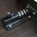 RESET-008 Combination Locking Bolt,4 Digit Combination Door Security Slide Latch Lock Set Your Own Password,Sliver