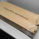 Standing Shelving Units, 36" W x 14" D x 32" H Metal Storage Shelves, Adjustable Carbon Steel Wire Shelving Rack Display Shelf for Garage Bathroom Kitchen Home Office (3-Tiers, Black)