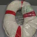 Marble Empire Life Ring Buoy Plush Pillow Nautical Decorative Throw Pillows Coastal Beach Themed Stuffed Pillow for Home Bed Couch