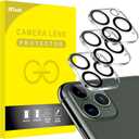 JETech Camera Lens Protector for iPhone 11 Pro Max 6.5-Inch and iPhone 11 Pro 5.8-Inch, 9H Tempered Glass, HD Clear, Anti-Scratch, Case Friendly, Does Not Affect Night Shots, 2-Pack