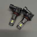 9005 9006 Bulbs Combo, 800% Brighter High Low Beam Bulbs, Real 1:1 Mini Size with Cooling Fan, Pack of 2