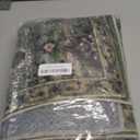 Washable Runners for Hallways Kitchen Rugs: 2'x6' Runner Rug Stain Resistant Non Slip Low Pile Soft Carpet Runners for Hallways Bedroom Kitchen Entryway Indoor Laundry Room Farmhouse (Green and Beige)