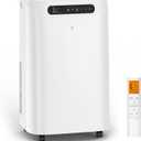 14000 BTU Portable Air Conditioners for Room up to 700 Sq. Ft, 3-IN-1 Portable AC Unit with Fan Dehumidifier, Drainage-free Cooling, 48 dB Quiet Sleep Mode, 24H Timer, Auto Swing, Windows Kit Included