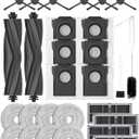 Replacement Parts for Dreame L40s Ultra CE/CE,X30/L10s Pro Ultra Heat/l10s ultra gen 2/Mova E30,Accessories: 2*Main Brush,6*Dust Bags,8*Mop,4 HEPA Filter-Yivy 28 Pcs