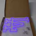 WonderfulLife Dodgers Neon Sign for Garage or Man Cave Decor,Gifts for Men With Dodge Baseball Team Logo,Blue Neon for Party,Bar,Dorm,Office Wall Art and Game Room Deco. (LA)