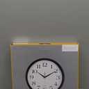 Bernhard Products Black Wall Clock Silent Non Ticking 12 Inch Quality Quartz Battery Operated Round Easy to Read Home/Office/Kitchen/Classroom/School Clocks