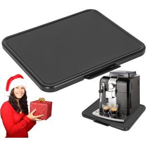 Kitchen Appliance Sliding Tray - Coffee Maker Slider with Rolling Wheels Under Cabinet Countertop Storage Organizer Moving Caddy Extra Wide for KitchenAid Stand Mixer Air Fryer Toaster Blender