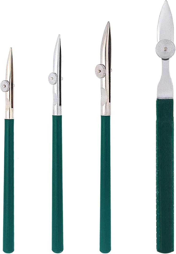 GORGECRAFT 4 Pieces Art Ruling Pens Fine Line Masking Fluid Pen Adjustable Cross-Hinged Fine Line Pen for Drawing Mounting Art Artists 4 Sizes