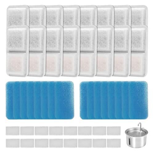 (16 Pack) Cat Water Fountain Filters Replacement Compatible With oneisall Cat Water Fountain, Cat Fountain Filters for 67oz/2L Stainless Steel Cat Fountain