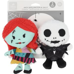 KIDS PREFERRED Disney Cuteeze 2 Pack Nightmare Before Christmas Jack and Sally Stuffed Animal Plush Toy - for Babies and Toddlers, Multicolor,6 inches
