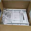 Furologee End Table with Charging Station, Nightstand with Fabric Drawers, Side Tables with USB Ports & Outlets, Night Stand with Storage Shelf & Hooks, for Living Room/Bedroom, White (1 pc), 14.96"D x 11"W x 23.6"H