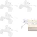 3 x Transparent Book Clips with Mini Stand, Detachable Book Weight Page Holder to Hold Book Open, Used to Hold Journal Open for Reading(4 Pcs)