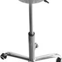 Portable Gym Chalk Stand with Stainless Steel Bowl: Freestanding Gym Chalk Holder Bucket with Heavy Duty Rolling Wheels for Gymnastics Weight Lifting Accessories