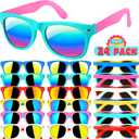 GIFTINBOX Kids Sunglasses Bulk, 24Pack Kids Sunglasses Party Favor with UV Protection for Boys Girls, Birthday Party Supplies for Beach Pool Goody Bag Toy Gift for Kids 3-8