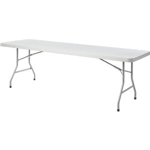 Office Star Resin Multipurpose Rectangle Folding Table for Indoor or Outdoor Use, 8 Feet, 30"D x 96"W x 29.25"H