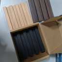 Art3d Slat Wood Wall Paneling for Interior and Ceiling Decoration - 4 Samples Pack, 6 x 5.7in