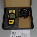 PREXISO 2-in-1 Stud Finder with Laser Level, Rechargeable Multi Surface Cross Line Laser & Wall Stud Scanners Tool for Hanging Frames & Picture, Wood Ac Wire Metal Studs Joist Pipe Detection