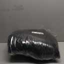 Women's Long Winter Puffer Coat Fleece Lining Waterproof Hooded Parka with Removable Belt (Medium, Black)