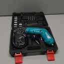 X-YEAH Small Electric Screwdriver, 3.7V Rechargeable Cordless Screwdriver with LED Light, Electric Screwdriver Kit Includes 45pcs Bit Set, USB Charging Cable, Carrying Case