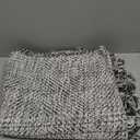 Collive Kitchen Runner Rug, 2' x 4.3' Hand-Woven Reversible Washable Rugs, Grey Cotton Modern Farmhouse Bathroom Mat Hallway Carpet for Foyer Bedroom Entry Back Door Decor