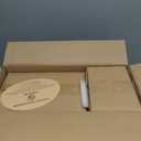 Famiware Saturn Dinnerware Sets, Plates and Bowls Sets for 4, 12 Pieces Stoneware Dish Set - Chip and Scratch Resistant, Microwave and Dishwasher Safe Tableware Set, Light Blue with Rim