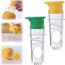 Lemon Squeezer,2025 New Screw-Top Lemon Squeezer Manual Juicer with Built-In Filter Orange Citrus Press,Squeeze Lime for Cocktails Easy to Use,2PCS(Yellow+Green)