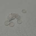 1.6"x1.6" Round Rubber Furniture Caster Cups, 12 PCS Chair Coasters for Carpet - Clear Non Slip Furniture Pads with Grip, Carpet Protector for Furniture Legs - Protect Any Flooring