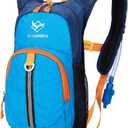 Ivygreen Kids Hydration Backpack, Hiking Backpack for Boys or Girls with 1.5L Water Bladder (Small, Blue)