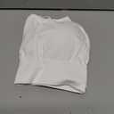 FITTIN YBack Sports Bras for Women: Seamless Removable Padded Racerback with Spaghetti Thin Straps Low Impact Workout Bra for Everyday Yoga - Light Support Push Up Comfortable White, L