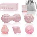 Massage Ball Set for Myofascial Trigger Point Release & Deep Tissue Massage, Firm/Soft Mountable Self/Peanut/Spiky/Hand Exercise Ball