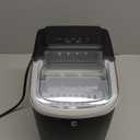 Ice Maker Countertop, Portable Ice Machine 9 Cubes in 6 Mins, 26 lbs in 24 Hrs, Two Sizes of Bullet Ice Self-Cleaning with Ice Scoop, Bag, and Basket, for Kitchen, Party, RV, Bar-Black