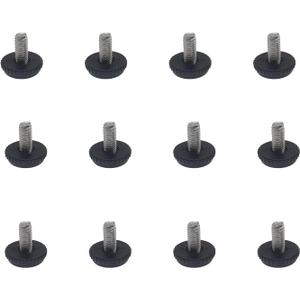 FDXGYH 12pcs Furniture Leveling Feet 5/16-18 Screw in Threaded Furniture Levelers Stainless Steel Furniture Feet Levelers Adjustable Table Chair Levelers Feet Glides