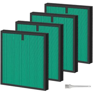 4 Pack HY4866 Air Purifier Replacement Filter Compatible with MORENTO HY4866 WESTHEY HY4866 Air Purifier and YIOU M1 Air Cleaner Pet Dander Version HY4866 Replacement Filter Green